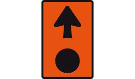 Aluminium DOR verkeersbord RVV K14 route voor gevaarlijke stoffen - levensduur 10 jaar - afmeting 600x900mm