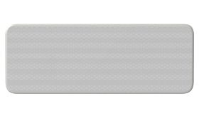 Aluminium DOR verkeersbord met witte retroreflecterende folie - levensduur 10 jaar - afmeting 400x150mm