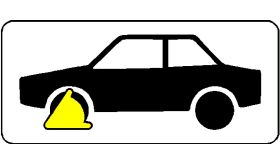 Aluminium DOR verkeersbord RVV OB301 wielklem - levensduur 10 jaar - afmeting 600x270mm