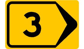 Aluminium DOR verkeersbord RVV T201r werk in uitvoering omleidingsbord rechtsaf - levensduur 10 jaar - afmeting 900x600mm