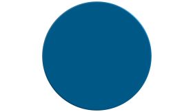 Aluminium DOR verkeersbord in de kleur blauw RAL 5017 met een afmeting van 300mm rond