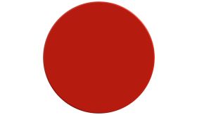 DOR - zonder folie - rood RAL 3020 - 1000 mm Ø