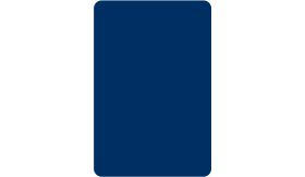 Aluminium DOR verkeersbord in de kleur blauw RAL 5017 met een afmeting van 300x450mm