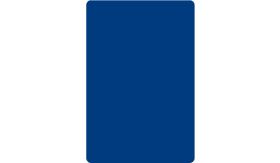 Aluminium DOR verkeersbord in de kleur blauw RAL 5017 met een afmeting van 400x900mm