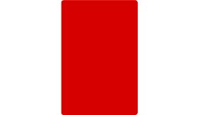 Aluminium DOR verkeersbord in de kleur rood RAL 3020 met een afmeting van 600x900 mm