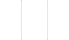 Aluminium DOR verkeersbord in de kleur wit RAL 9016 met een afmeting van 800x1200 mm