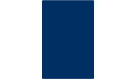 Aluminium DOR verkeersbord in de kleur blauw RAL 5017 met een afmeting van 800x1000 mm