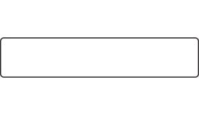 Aluminium DOR verkeersbord in de kleur wit RAL 9016 met een afmeting van 1500x300 mm