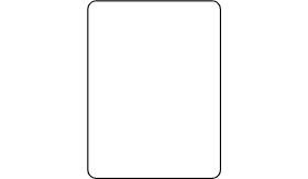 Aluminium DOR verkeersbord in de kleur wit RAL 9016 met een afmeting van 300x400 mm