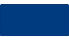 Aluminium DOR verkeersbord in de kleur blauw RAL 5017 met een afmeting van 1200x560 mm