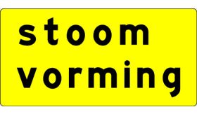 Aluminium ALUNI verkeersbord RVV OB604t werk in uitvoering stoomvorming - levensduur 20 jaar - afmeting 1000x500mm