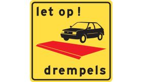 Aluminium ALUNI verkeersbord RVV OV0495 (oud RVV) attentie buurtpreventie - levensduur 20 jaar - afmeting 600x600mm