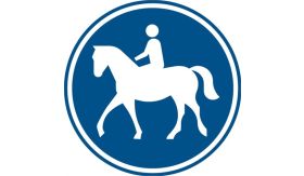 Nabasco Sign verkeersbord RVV G09 ruiterpad - levensduur 20 jaar - afmeting 400mm rond