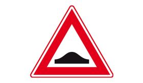 Nabasco Sign verkeersbord RVV J38 verkeersdrempel - levensduur 20 jaar - afmeting 700mm driehoek