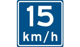 Nabasco Sign verkeersbord RVV A04 adviessnelheid - levensduur 20 jaar - afmeting 600x600mm