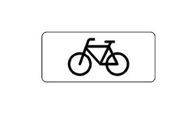 Nabasco Sign verkeersbord RVV OB02 geldt alleen voor fietsers - levensduur 20 jaar - afmeting 450x200mm