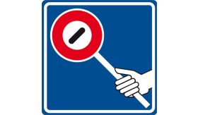Nabasco Sign verkeersbord RVV VR07r verkeersbrigadier - levensduur 20 jaar - afmeting 600x600mm