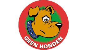 Aluminium DOR Buurtbord Ovidius 9.4 - Geen honden - levensduur 20 jaar - afmeting 600 mm rond