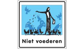 Aluminium DOR Buurtbord Ovidius S.16 - Niet voederen - levensduur 20 jaar - afmeting 400x400mm