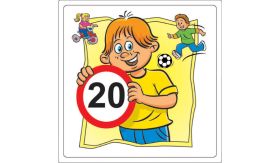 Aluminium DOR Buurtbord Ovidius S.05 - Maximumsnelheid 20 km per uur - levensduur 20 jaar - afmeting 600x600mm