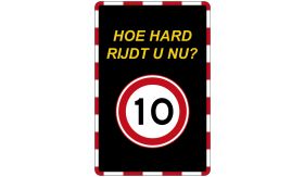 DOR 20 jr - Hoe hard rijdt u nu? - 400x600 mm