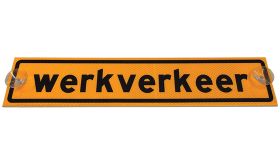 Bord werkverkeer kunstst./zuign. kl3 g/z 320x90x3mm