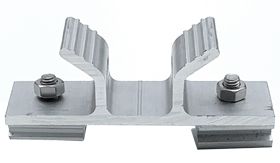 Klembandbeugel - steek 80 mm - met klemplaatjes ALUNI