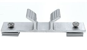 Klembandbeugel - steek 140 mm - met klemplaatjes ALUNI