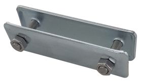 Aluminium gaashekbeugel met RVS bouten - steek 80 mm