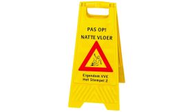 Klapbaken - "natte vloer" - geel - 300x615 mm