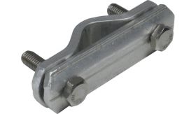 Aluminium draghekbeugel spijlmontage met RVS bouten
