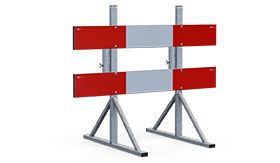 Afzethek 1500 mm - DZ Klasse 3 - vaste standaards met buishouder