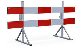 Afzethek 2500 mm - DZ Klasse 3 - vaste standaards met buishouder