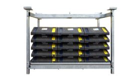 Transportrek 18 baakvoeten - verzinkt - 1300x900x600 mm