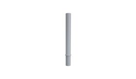 X-Last® BALIZA D100 - RAL 9006 - 900mm hoog - wit aluminium