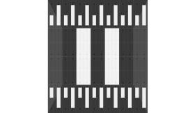 Modular® 10 - 4000x3000 mm - met zebrapad - aflopende zijden