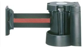 MORION wandhouder met koord - zwart/rood/zwart - lengte 3 m