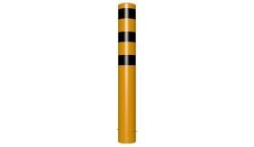 Afzetpaal - 1500x193 mm Ø - geel/zwart - instorten
