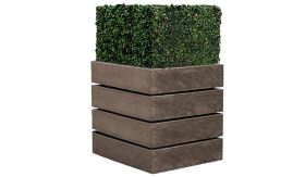Bloembak AGORA - Quartz Brown - 450x450x520 mm - 61 liter