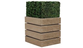 Bloembak AGORA - Sand Beige - 450x450x520 mm - 61 liter