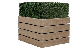 Bloembak AGORA - Sand Beige - 600x600x520 mm - 117 liter