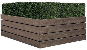Bloembak AGORA - Quartz Brown - 1200x1200x520 mm - 520 liter