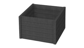 Bloembak ROTTERDAM - Ural Black - 900x900x600 mm - 316 ltr