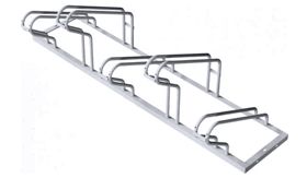1 x 5 Fietsenrek - verzinkt staal - 1750x500 mm