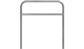 RVS fietsbeugel - 1200x1200 mm - met tussenbuis - instorten