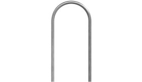RVS fietsbeugel - 650x1200 mm - zonder tussenbuis - instorten