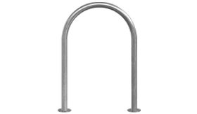 RVS fietsbeugel - 650x800 mm - zonder tussenbuis - voetplaat