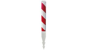 Bermplank Harpoen + BB55l - wit/rood - Klasse 3