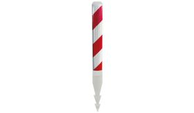 Bermplank Harpoen + BB55r - wit/rood - Klasse 3