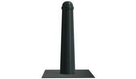 Trottoirpaal - MA66s grondplaat - kleur RAL 6012 Zwartgroen